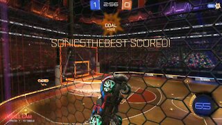 Dunking goals(rocket league)