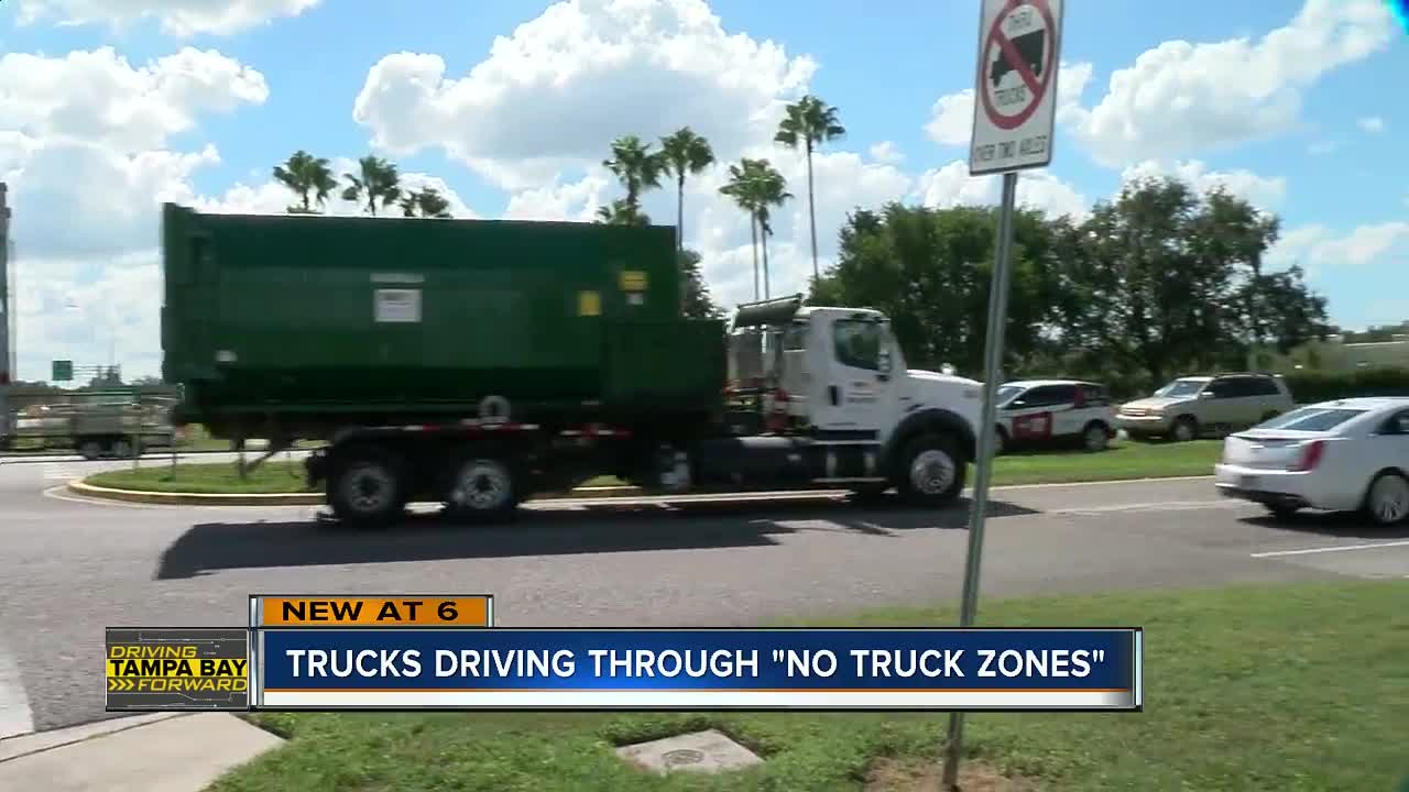 Homeowners upset over truck drivers going through no truck zone in Riverview area