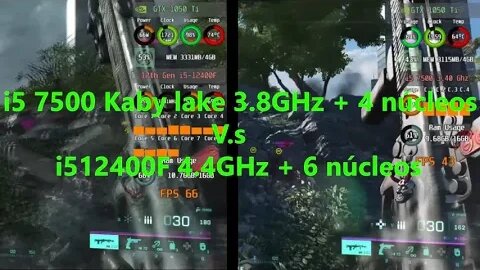 Battlefield 2042 - i5 7500 Kaby lake V.s i5 12400F - Comparativo.