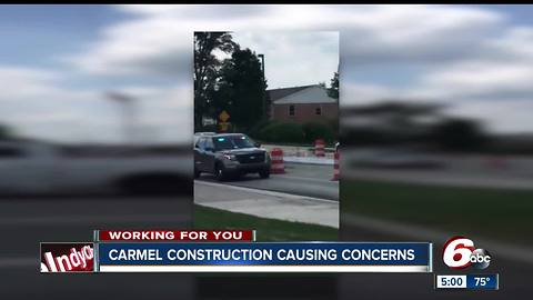 Carmel residents concerned that construction is slowing down emergency crews