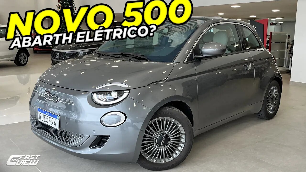 NOVO FIAT 500 ABARTH 2022 VAI SER ASSIM? VEJA DETALHES DA VERSÃO ELÉTRICA QUE ADIANTA O VISUAL!