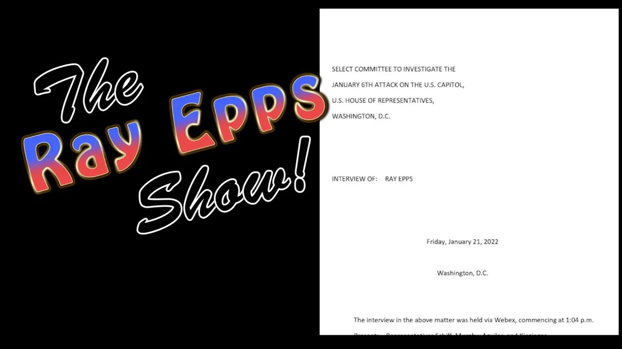 BREAKING NEWS! The deposition of Ray Epps has been released, and it's a WHOLE party!