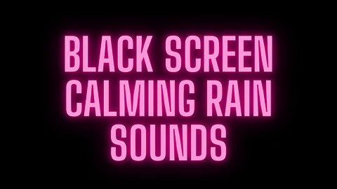 Rain Sounds for Sleeping Dark Screen | Sleep and Relaxation |