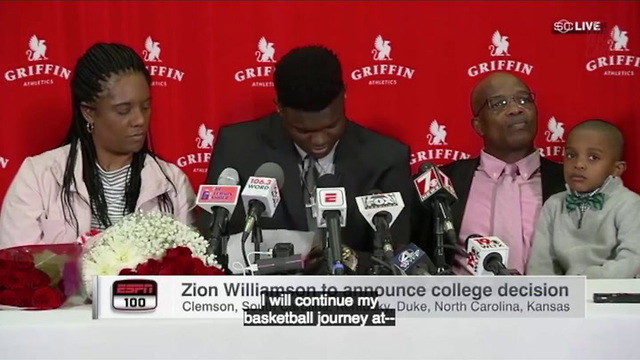 HS Phenom Zion Williamson Commits To Duke University