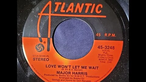 Major Harris, Don Renaldo – Love Won't Let Me Wait