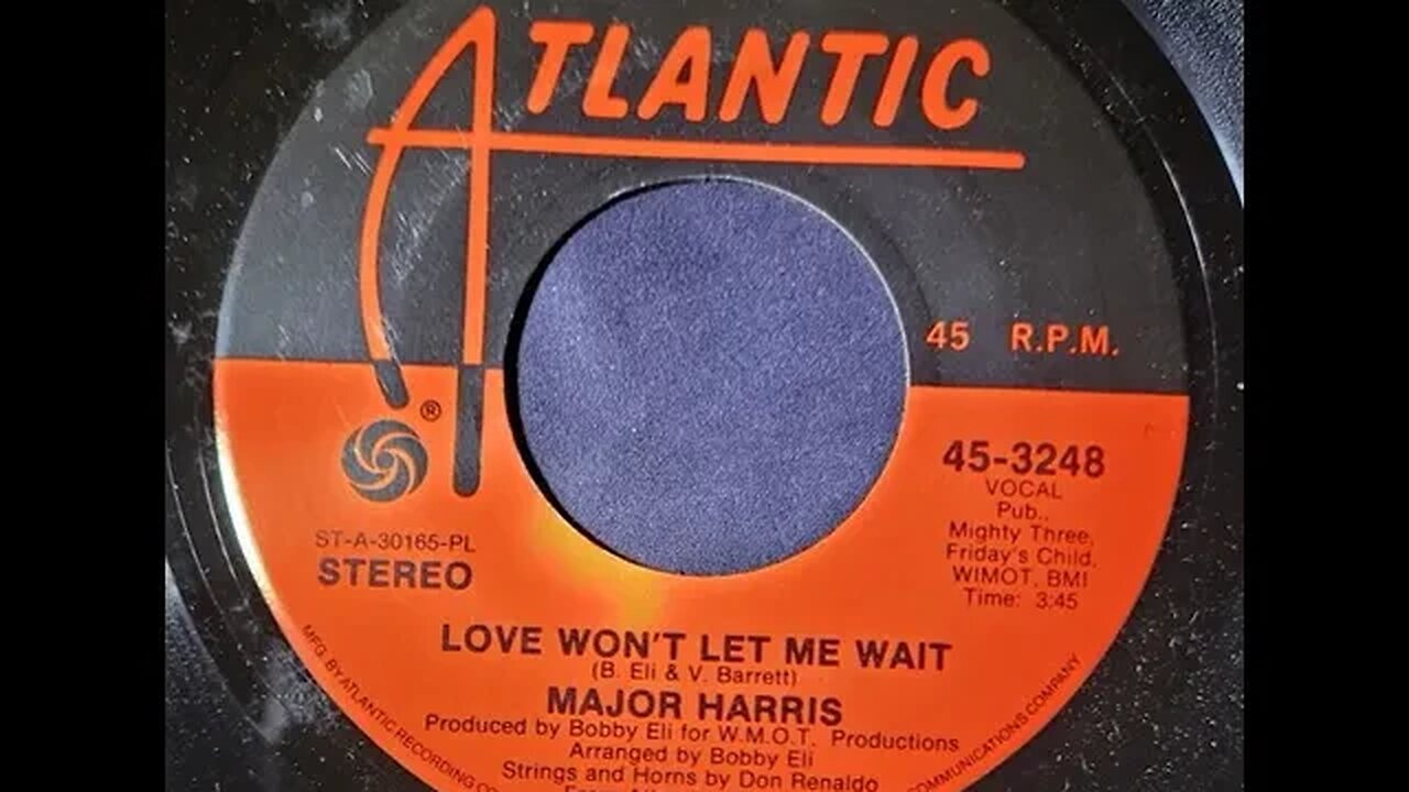 Major Harris, Don Renaldo – Love Won't Let Me Wait