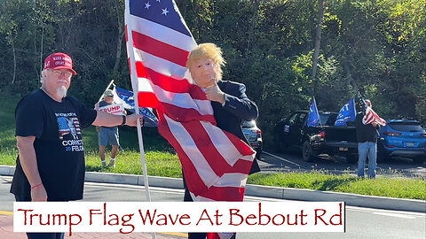 Trump Flag Wave At Bebout Rd