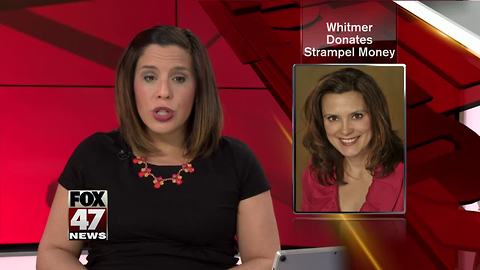 Whitmer campaign donates money it received from MSU dean