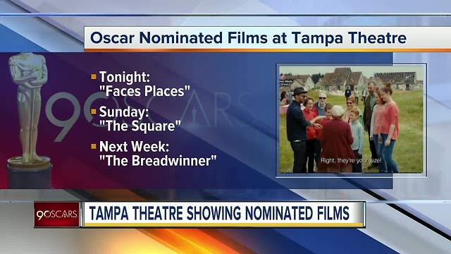 Tampa Theatre screening Oscar-nominated movies and short films