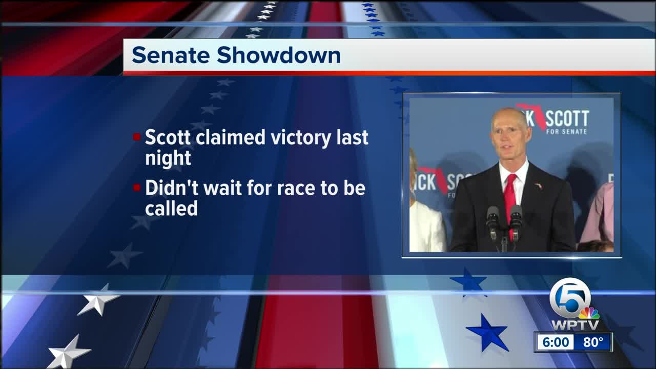 Governor Scott ignores Senator Nelson's call for recount on Senate race