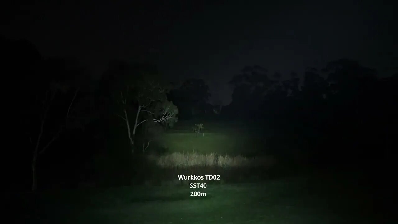 Wurkkos TD02: long-range flashlight beamshots