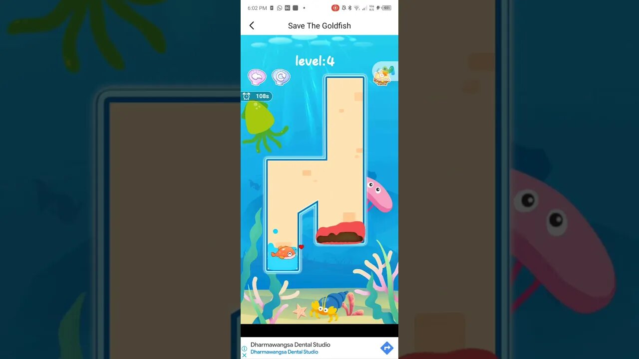 SAVE GOLDFISH FROM MAGMA