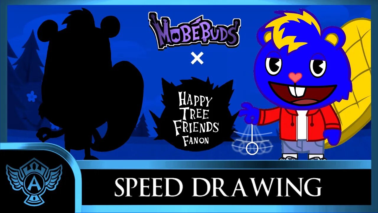 Speed Drawing: Happy Tree Friends Fanon - Dominic | Mobebuds Style