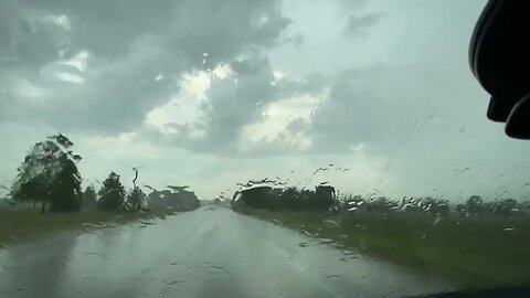 Storm Chaser Intercepts HAIL CORE in Union City, Michigan