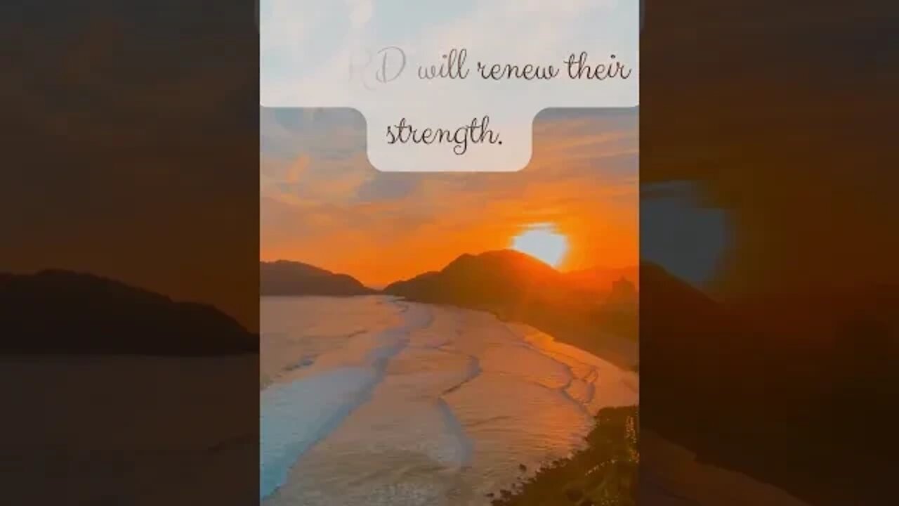 But Those Who Hope in the Lord