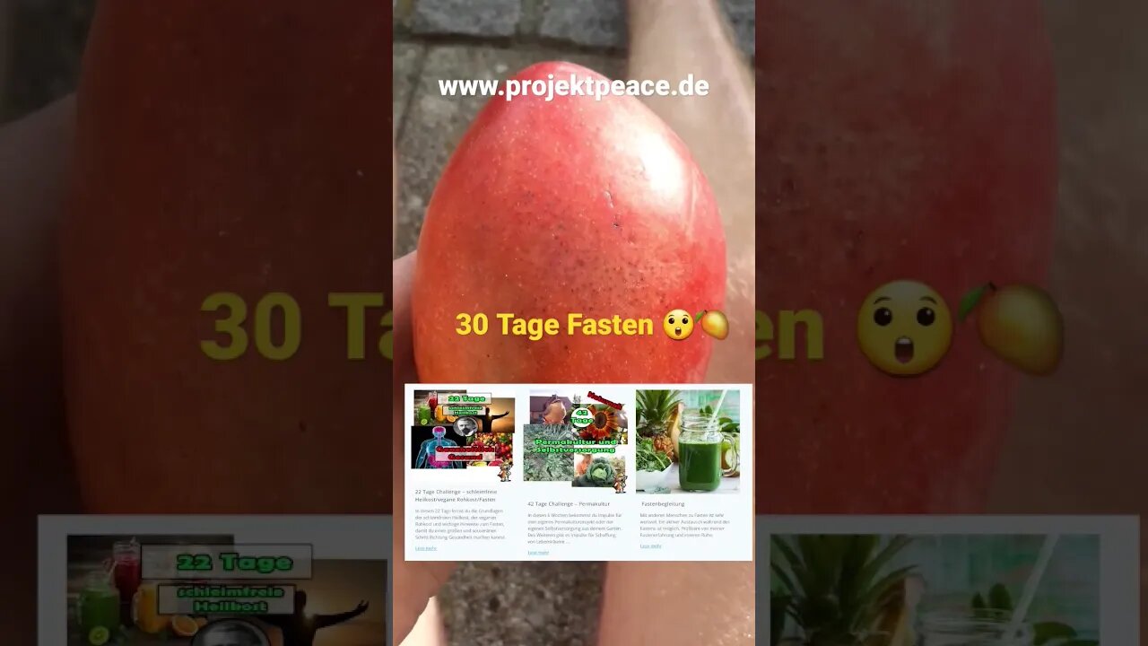 30 Tage Fasten 🥭😲