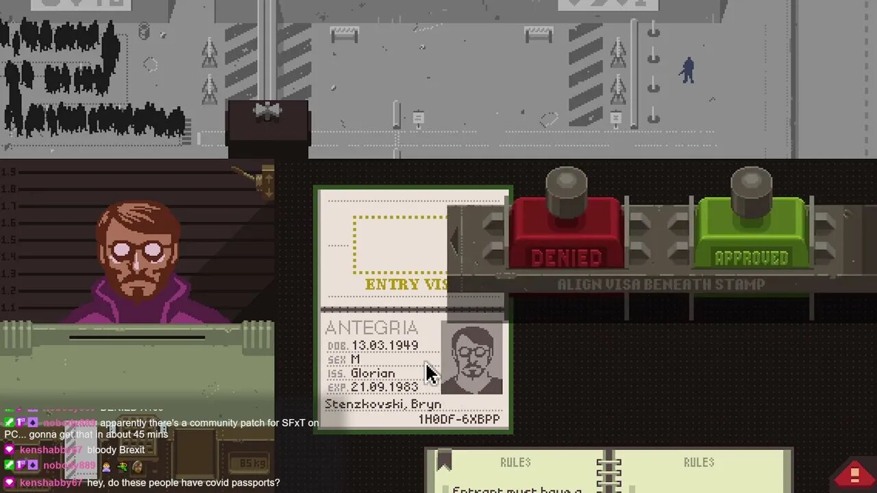 Papers, Please - Naughty Korone