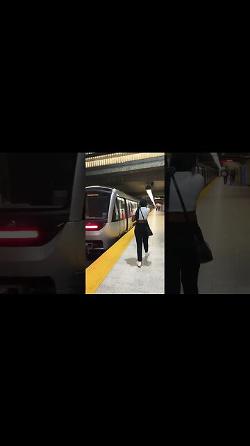 Dazzling Montréal New #viralvideo #travel metro #montreal #train #downtownmontreal