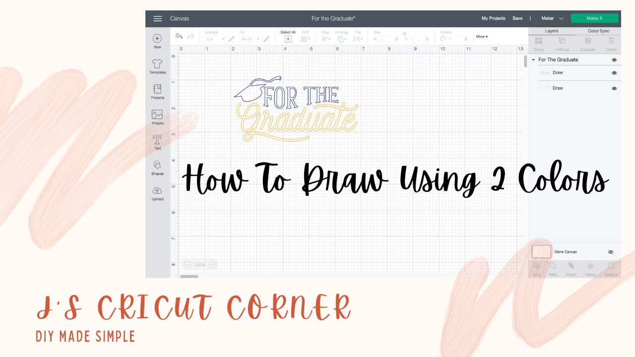 How to draw on envelopes using 2 colors with Cricut