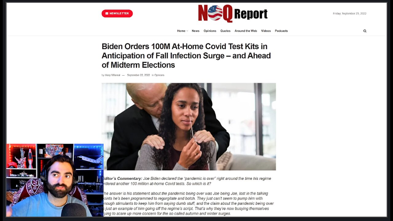 Pandemonium Joe Just Ordered 100M New COVID-19 Test Kits Because The Midterms Are Coming!