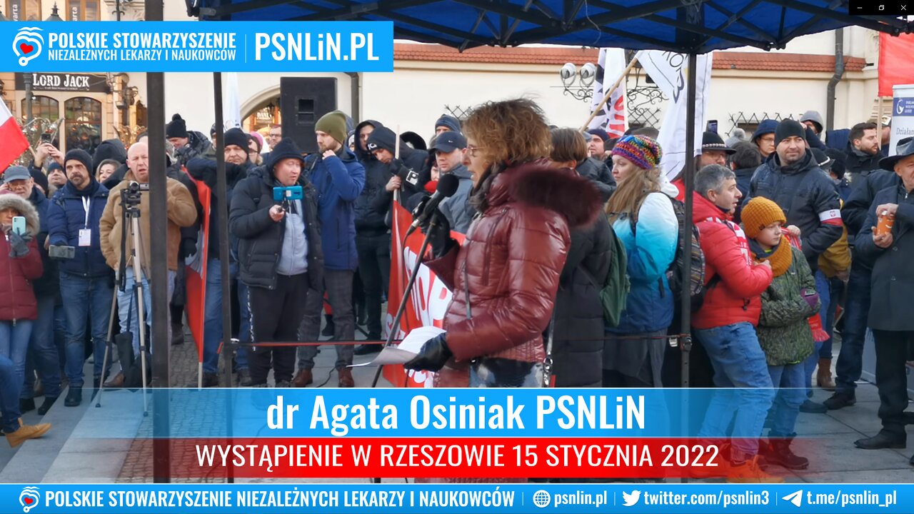 Zostaliśmy oszukani - "Szczepionki" przeciw Covid-19 - Dr Agata Osiniak PSNLiN