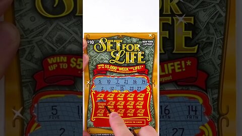 Set For Life Part: 11 #scratchtickets #lottery #scratchers #ny #scratchofftickets #shorts #viral