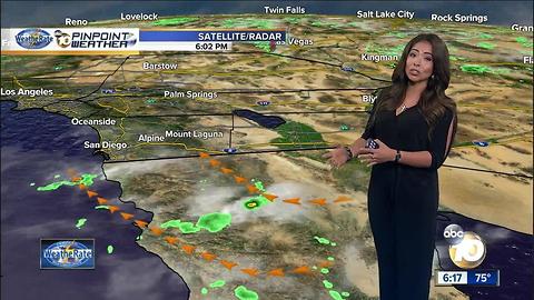 10News Pinpoint Weather with Meteorologist Angelica Campos