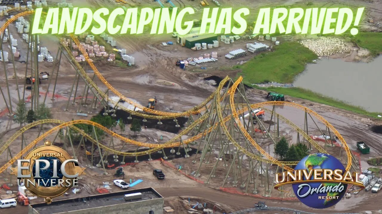 Landscaping Has Appeared At Starfall Racers | Universal Orlando | Epic Universe Construction Update