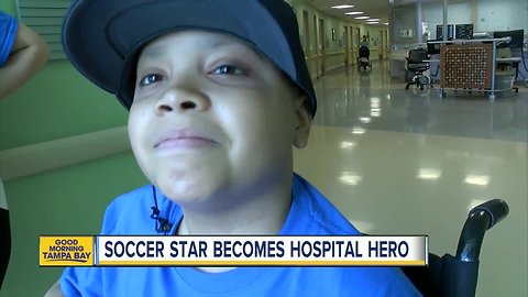 Kid with cancer finds fame as hospital prankster