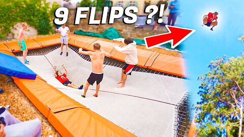 9 FLIPS WORLD RECORD 🏅🏅🏅😲😲👆👆