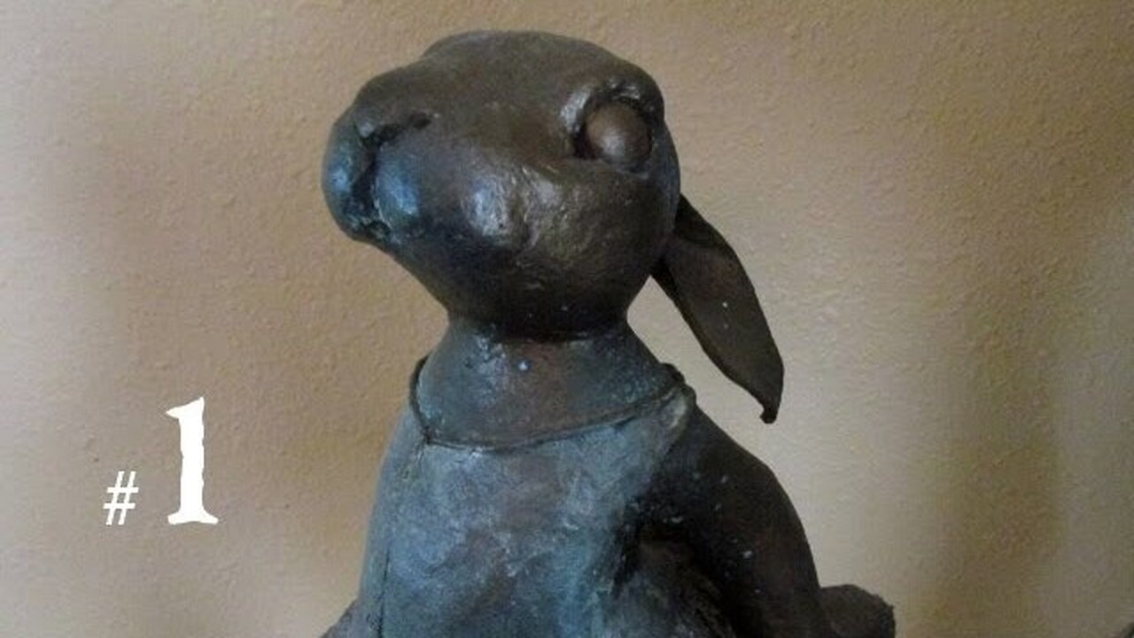 Ballerina Bunny - Paper Mache Clay, Part 1