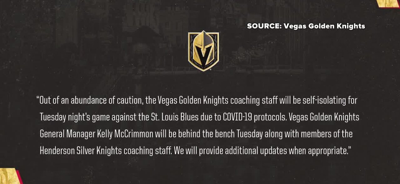 Vegas Golden Knights staff self-isolating 'out of abundance of caution'