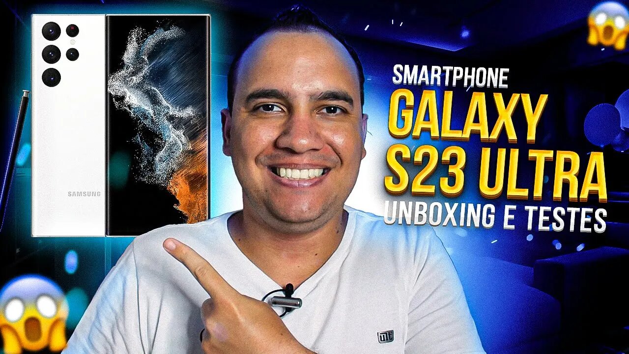 GALAXY S23 ULTRA, com SNAPDRAGON 8 GEN 2 e CÂMERA DE 200MP! Unboxing e testes