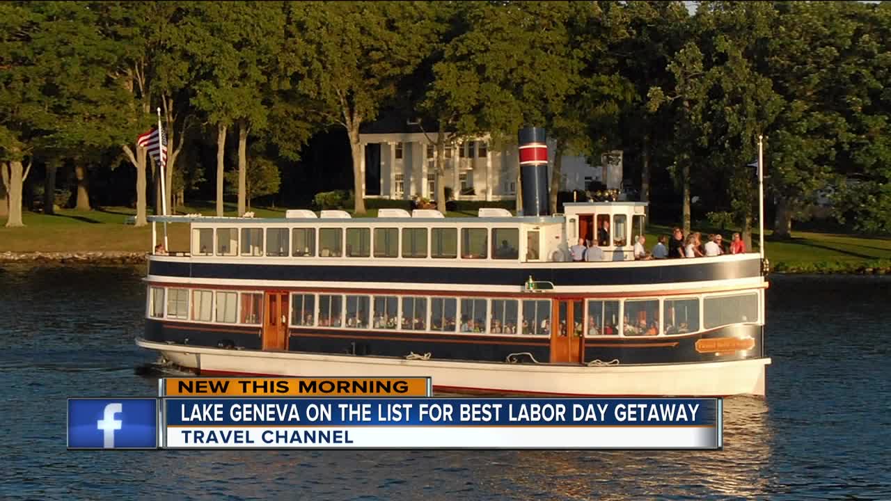 Travel Channel ranks Lake Geneva as a top 10 getaway for Labor Day