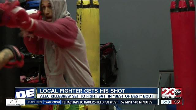 Local MMA figher Alec Killebrew prepping for amateur belt match in "Best of Best" fight series