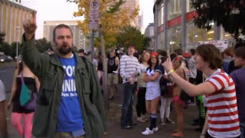Pretty Lights Concert In Nashville, TN - Open Air Preaching - Street Preacher Kerrigan Skelly