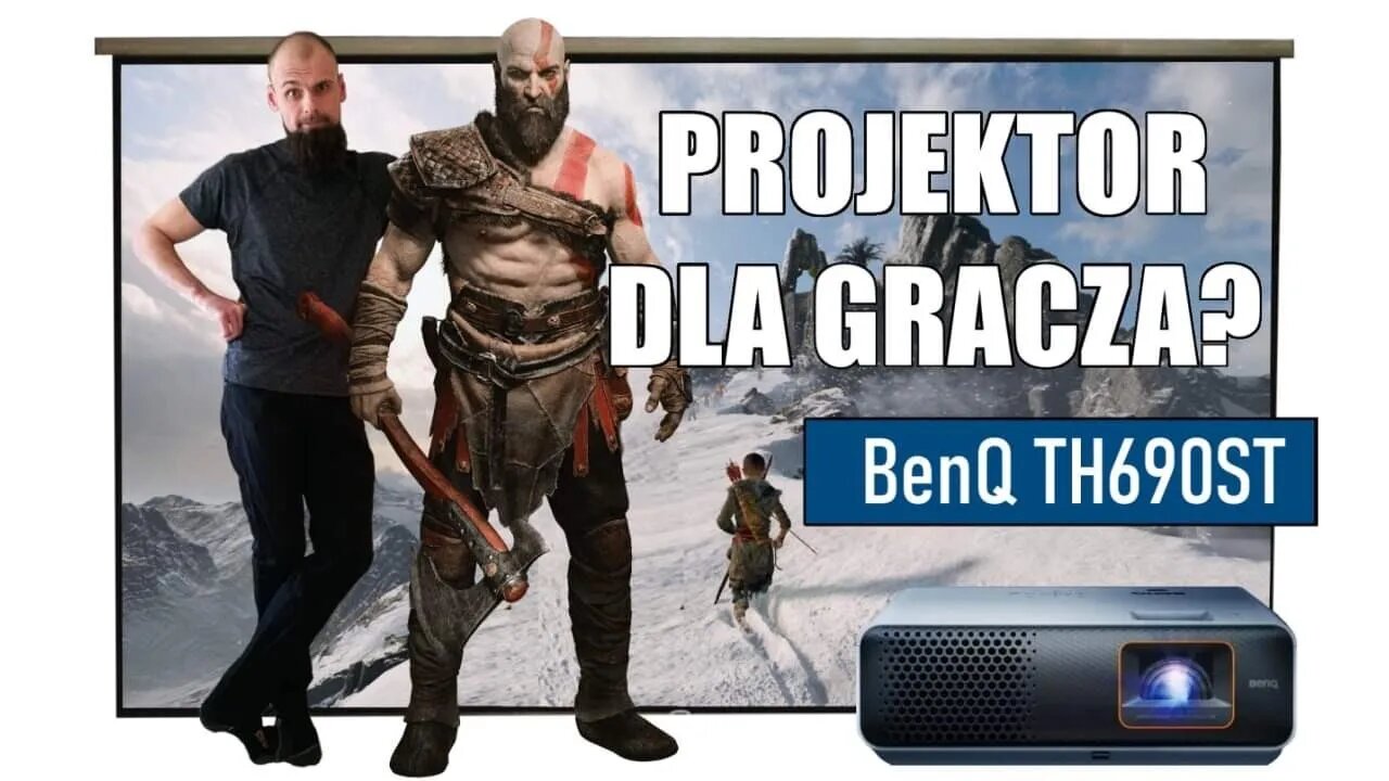 Mój pierwszy projektor gamingowy BenQ TH690ST 120hz Recenzja PS5 XSX