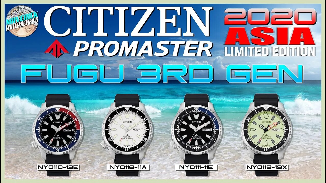 FUGU Gets Sapphire! | Citizen Promaster 3RD GENERATION FUGU 200m Automatic Diver Unbox & Review