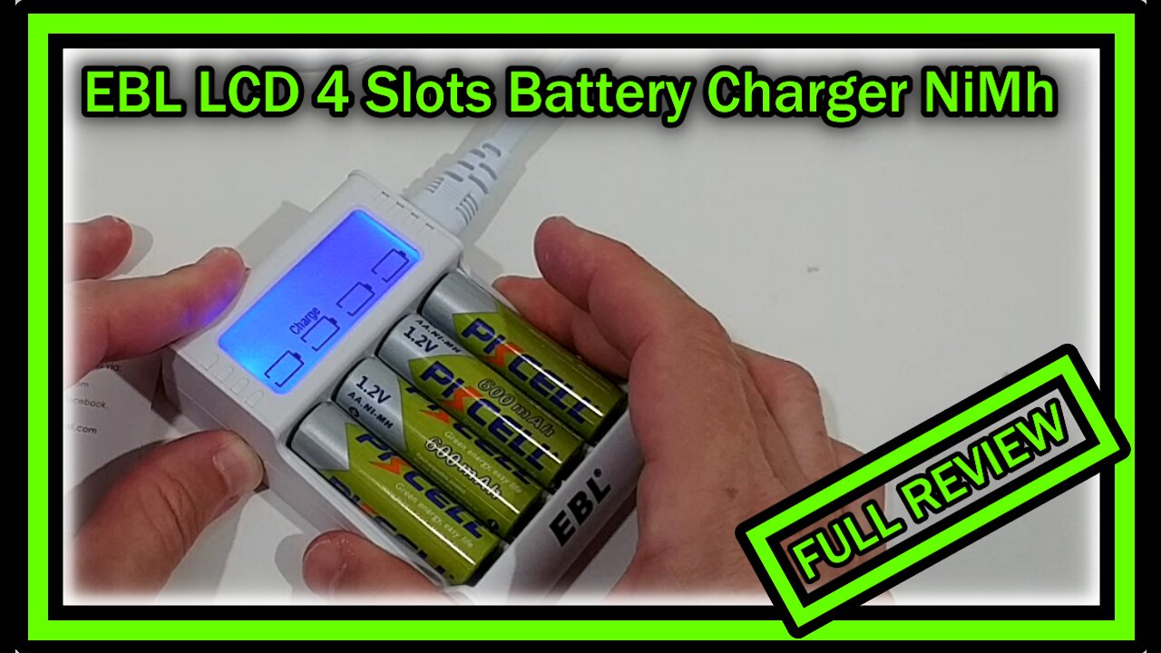 EBL LCD 4 Slots Battery Charger RM-72 NiMh FULL REVIEW