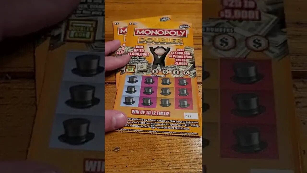 Monopoly Doubler Scratch Off Tickets from Florida Lottery!