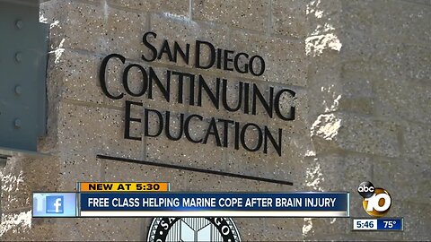 Free class helping San Diego Marine cope after brain injury