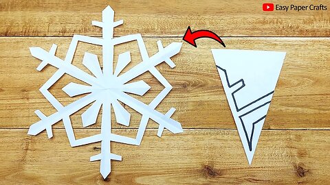 Paper Cutting Design ❄️ How to Make Paper Snowflake For Christmas Decorations 🎄 Easy Paper Crafts