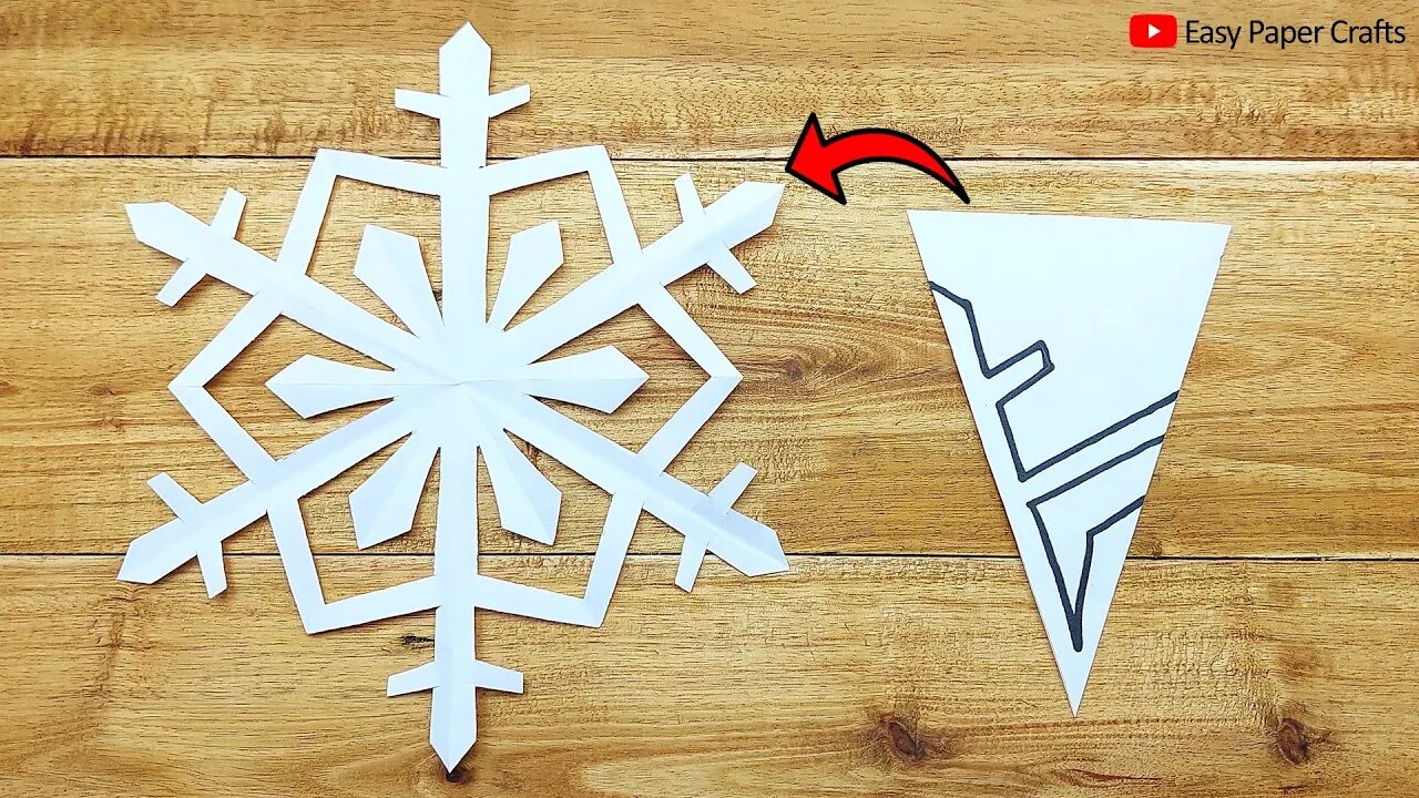 Paper Cutting Design ❄️ How to Make Paper Snowflake For Christmas Decorations 🎄 Easy Paper Crafts