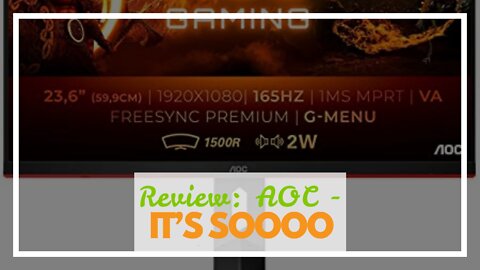 Review: AOC - Monitors 23.6 VA 1920X1080 165HZ 1MS C24G2AE 250CDM2 2HDMI 2DP VGA MM