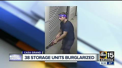 Police looking for man who burglarized Rodeo Storage in Casa Grande