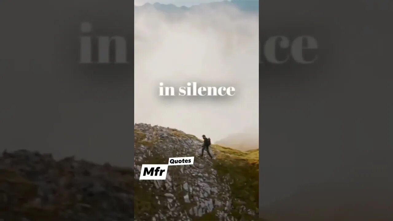 In Silence....Great Quotes in English