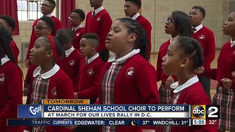 Cardinal Shehan School choir to perform at March For Our Lives