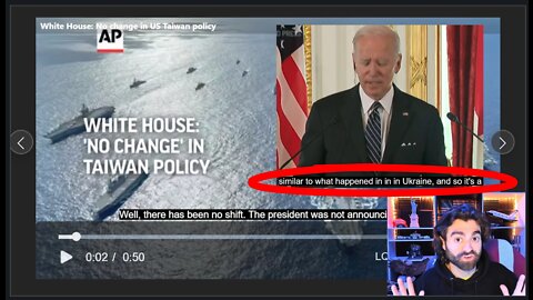 Biden ADMITS Next 'Ukraine' Is Taiwan, We'll Send Military, AND We'll Support 'One-China' Policy!