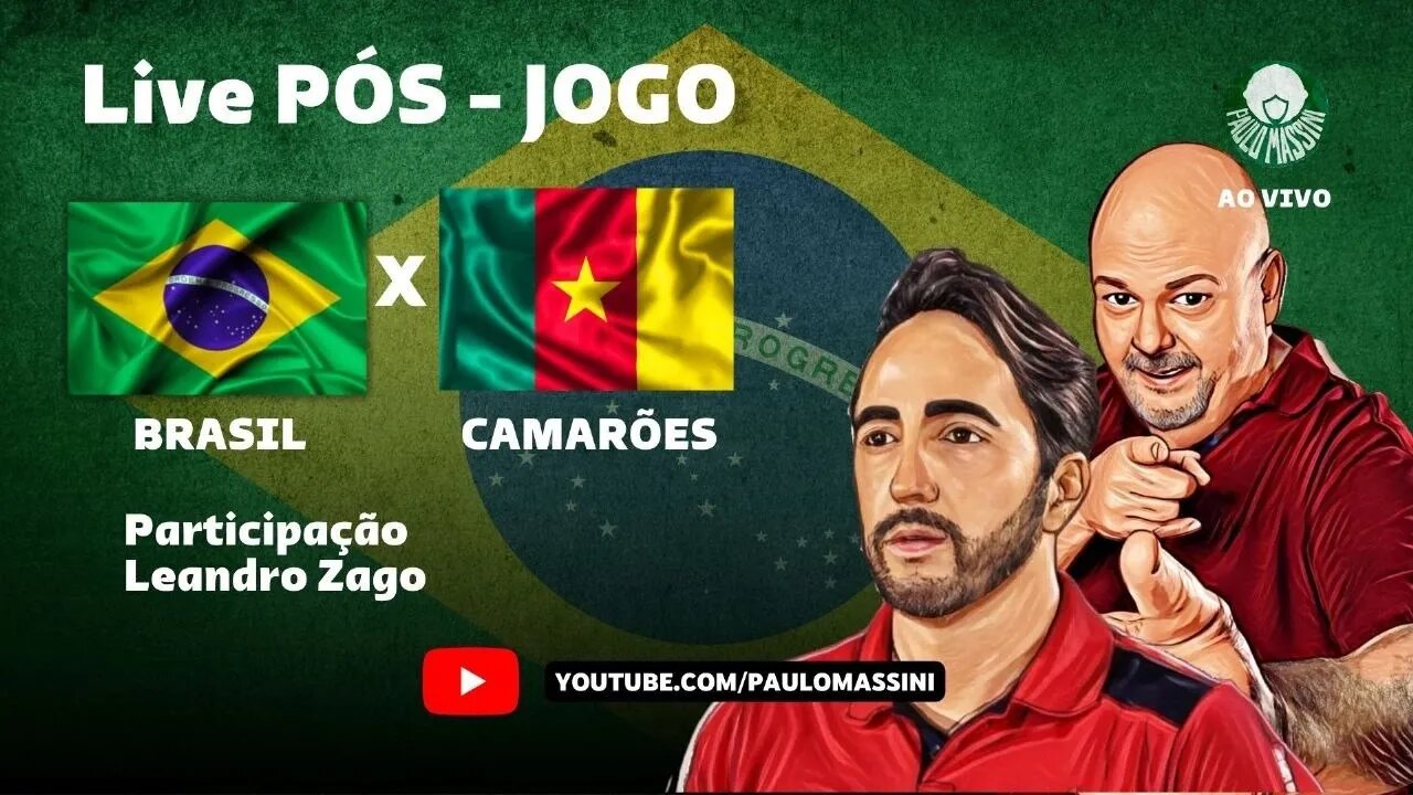 PÓS-JOGO BRASIL 0 X 1 CAMARÕES. AO VIVO.