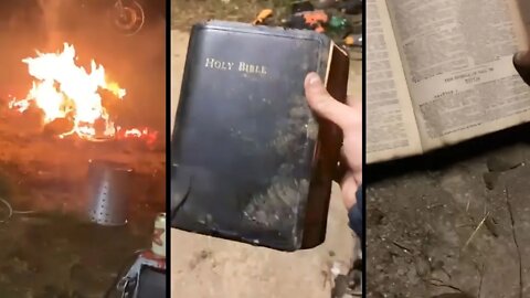 Everything Was burnt Except this bible